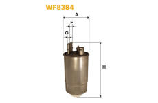 Palivový filter WIX FILTERS WF8384