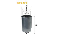 palivovy filtr WIX FILTERS WF8398