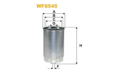 Palivový filtr WIX FILTERS WF8545