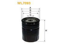 Olejový filtr WIX FILTERS WL7093