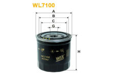 Olejový filtr WIX FILTERS WL7100