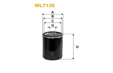 Olejový filtr WIX FILTERS WL7138