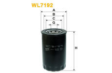 Olejový filtr WIX FILTERS WL7192