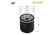 Olejový filtr WIX FILTERS WL7200