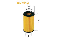Olejový filtr WIX FILTERS WL7412