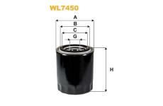 Olejový filtr WIX FILTERS WL7450