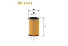 Olejový filtr WIX FILTERS WL7451