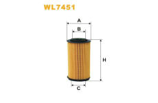 Olejový filtr WIX FILTERS WL7451