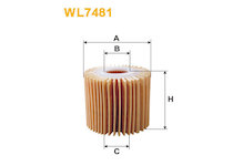 Olejový filtr WIX FILTERS WL7481