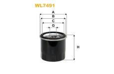 Olejový filter WIX FILTERS WL7491