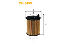 Olejový filter WIX FILTERS WL7499