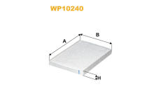 Filtr, vzduch v interiéru WIX FILTERS WP10240