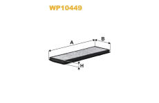 Filtr, vzduch v interiéru WIX FILTERS WP10449