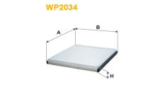 Filtr, vzduch v interiéru WIX FILTERS WP2034