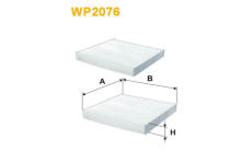 Filtr, vzduch v interiéru WIX FILTERS WP2076