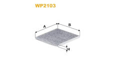 Filtr, vzduch v interiéru WIX FILTERS WP2103