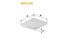 Filtr, vzduch v interiéru WIX FILTERS WP2106