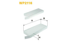 Filtr, vzduch v interiéru WIX FILTERS WP2116