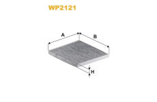 Filtr, vzduch v interiéru WIX FILTERS WP2121