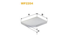 Filtr, vzduch v interiéru WIX FILTERS WP2204