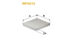 Filtr, vzduch v interiéru WIX FILTERS WP2212