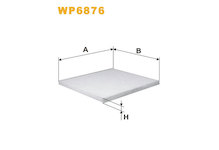 Filtr, vzduch v interiéru WIX FILTERS WP6876