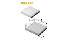 Filtr, vzduch v interiéru WIX FILTERS WP6880