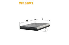 Filtr, vzduch v interiéru WIX FILTERS WP6891
