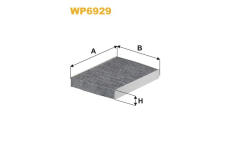 Filtr, vzduch v interiéru WIX FILTERS WP6929