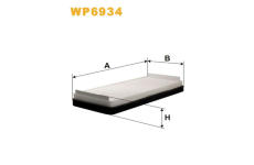 Filtr, vzduch v interiéru WIX FILTERS WP6934