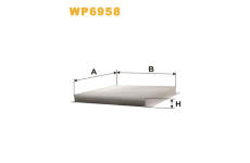 Filtr, vzduch v interiéru WIX FILTERS WP6958