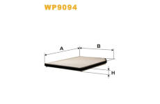 Filtr, vzduch v interiéru WIX FILTERS WP9094