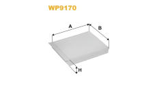 Filtr, vzduch v interiéru WIX FILTERS WP9170