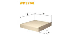 Filtr, vzduch v interiéru WIX FILTERS WP9260