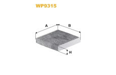 Filtr, vzduch v interiéru WIX FILTERS WP9315