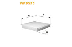 Filtr, vzduch v interiéru WIX FILTERS WP9320