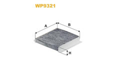 Filtr, vzduch v interiéru WIX FILTERS WP9321