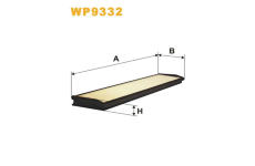 Filtr, vzduch v interiéru WIX FILTERS WP9332