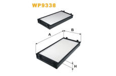 Filtr, vzduch v interiéru WIX FILTERS WP9338