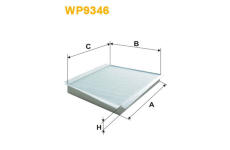 Filtr, vzduch v interiéru WIX FILTERS WP9346