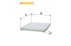 Filtr, vzduch v interiéru WIX FILTERS WP9360