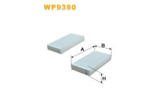 Filtr, vzduch v interiéru WIX FILTERS WP9390