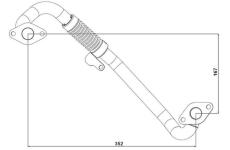 Potrubie AGR-ventilu BorgWarner 665104D