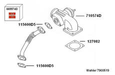 Spätné vedenie výfukových plynov BorgWarner 7900519