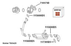 Spätné vedenie výfukových plynov BorgWarner 7900425
