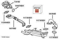 Spätné vedenie výfukových plynov BorgWarner 7900409