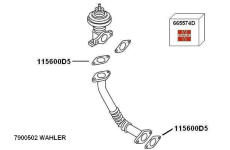 Spätné vedenie výfukových plynov BorgWarner 7900502