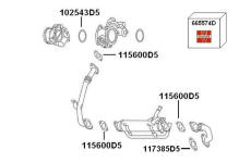 Spätné vedenie výfukových plynov BorgWarner 7900437