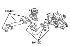 Potrubie AGR-ventilu BorgWarner 60347D