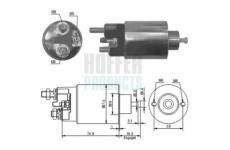 Elektromagnetický spínač, startér HOFFER 46029